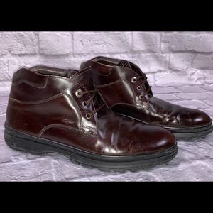 SALVATORE FERRAGAMO LEATHER ANKLE BOOT SHOES SZ 11